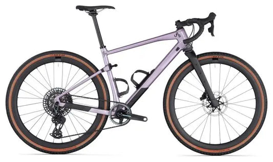 Vélo de Gravel BMC URS 01 LT One Sram Force eTap AXS / GX Eagle AXS 12V 700 mm Violet Pearl 2024 JARDINS LOISIRS