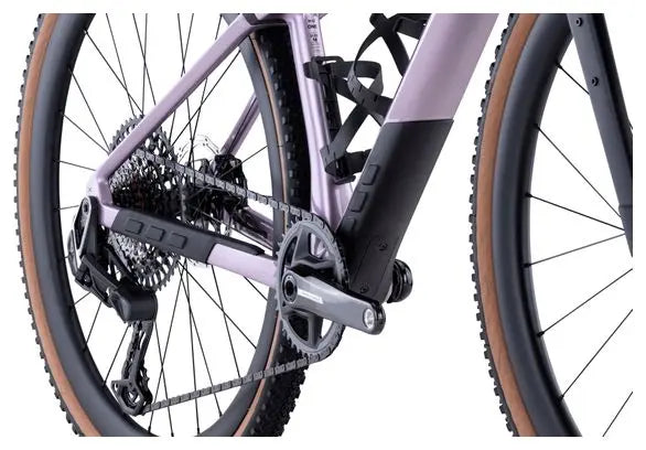 Vélo de Gravel BMC URS 01 LT One Sram Force eTap AXS / GX Eagle AXS 12V 700 mm Violet Pearl 2024 JARDINS LOISIRS