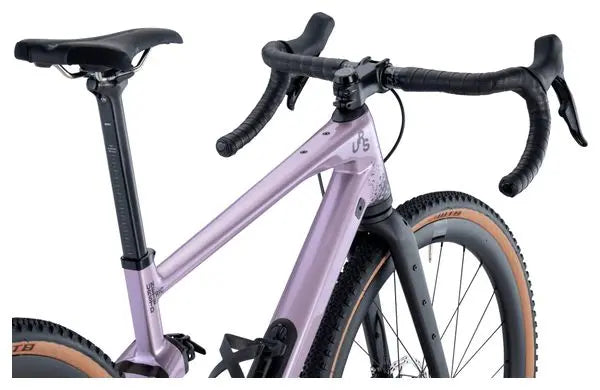 Vélo de Gravel BMC URS 01 LT One Sram Force eTap AXS / GX Eagle AXS 12V 700 mm Violet Pearl 2024 JARDINS LOISIRS