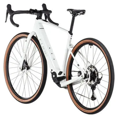 Vélo de Gravel Électrique Cube Nuroad Hybrid C:62 Race 400X Shimano GRX 12V 400 Wh 700 mm Gris Vert Desertstone 2025 JARDINS LOISIRS