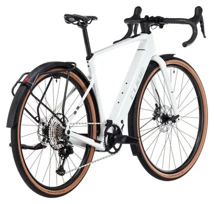 Vélo de Gravel Électrique Cube Nuroad Hybrid C:62 Race FE 400X Shimano GRX 12V 400 Wh 700 mm Gris Vert Desertstone 2025 JARDINS LOISIRS