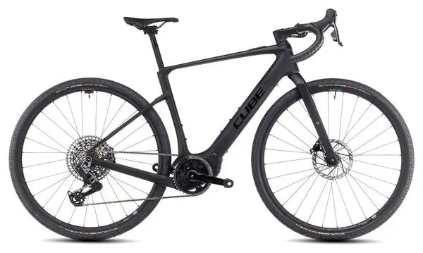 Vélo de Gravel Électrique Cube Nuroad Hybrid C:62 SLX 400X Sram Rival eTap AXS/Sram GX Eagle AXS 12V 400 Wh 700 mm Noir Carbon 2025 JARDINS LOISIRS