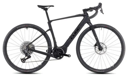 Vélo de Gravel Électrique Cube Nuroad Hybrid C:62 SLX 400X Sram Rival eTap AXS/Sram GX Eagle AXS 12V 400 Wh 700 mm Noir Carbon 2025 JARDINS LOISIRS