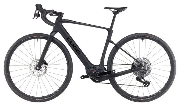 Vélo de Gravel Électrique Cube Nuroad Hybrid C:62 SLX 400X Sram Rival eTap AXS/Sram GX Eagle AXS 12V 400 Wh 700 mm Noir Carbon 2025 JARDINS LOISIRS