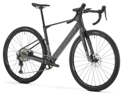 Vélo de Gravel Electrique Mondraker Dusty Shimano GRX 12V 350Wh 700mm Gris/Noir 2025 JARDINS LOISIRS
