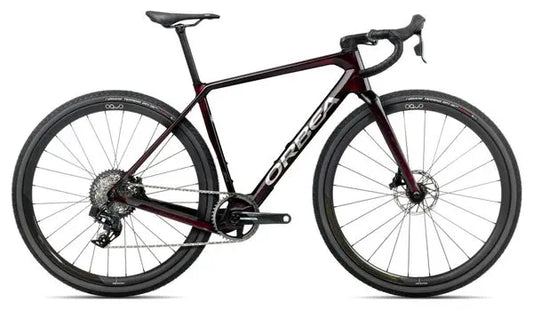 Vélo de Gravel Orbea Terra M21eTEAM 1X Sram Force XPLR eTap AXS 12V 700 mm Rouge Wine Carbon View 2025 JARDINS LOISIRS