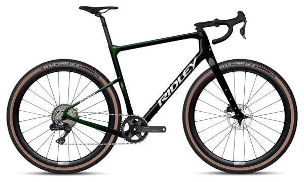 Vélo de Gravel Ridley Kanzo Adventure Shimano GRX Di2 11V 700 mm Vert Stellar Noir JARDINS LOISIRS