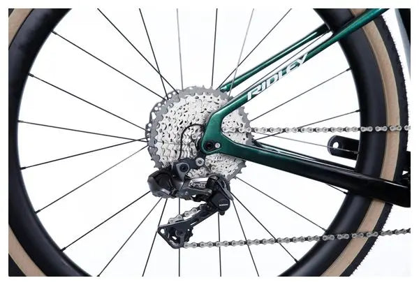 Vélo de Gravel Ridley Kanzo Adventure Shimano GRX Di2 11V 700 mm Vert Stellar Noir JARDINS LOISIRS