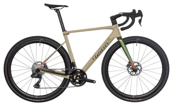 Vélo de Gravel Wilier Triestina Rave SLR Shimano GRX Di2 12V 700 mm Beige Sand Vert 2024 JARDINS LOISIRS