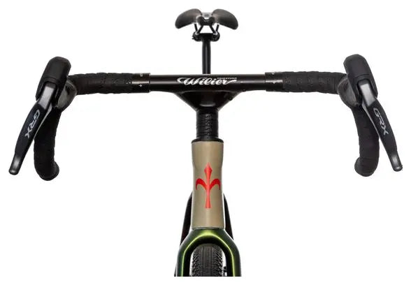 Vélo de Gravel Wilier Triestina Rave SLR Shimano GRX Di2 12V 700 mm Beige Sand Vert 2024 JARDINS LOISIRS