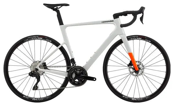 Vélo de Route Cannondale SuperSix Evo 3 Shimano 105 Di2 12V 700 mm Gris Craie JARDINS LOISIRS