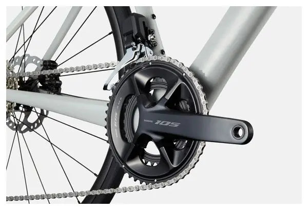Vélo de Route Cannondale SuperSix Evo 3 Shimano 105 Di2 12V 700 mm Gris Craie JARDINS LOISIRS