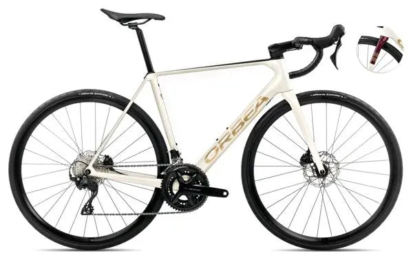 Vélo de Route Orbea Orca M30 Shimano 105 12V 700 mm Blanc Ivory 2025 JARDINS LOISIRS