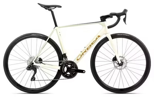 Vélo de Route Orbea Orca M30i Shimano 105 Di2 12V 700 mm Blanc Ivory 2025 JARDINS LOISIRS