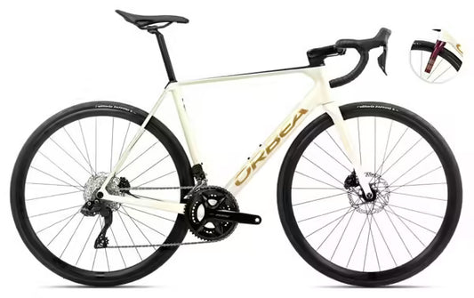Vélo de Route Orbea Orca M30i Shimano 105 Di2 12V 700 mm Blanc Ivory 2025 JARDINS LOISIRS