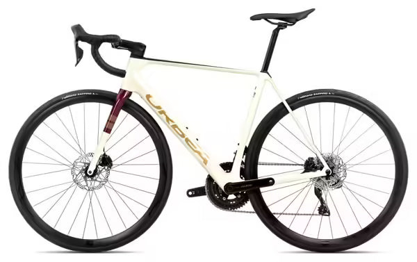 Vélo de Route Orbea Orca M30i Shimano 105 Di2 12V 700 mm Blanc Ivory 2025 JARDINS LOISIRS