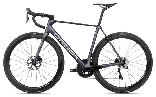 Vélo de Route Orbea Orca M30iLTD PWR Shimano 105 Di2 12V 700 mm Bleu Violet Tanzanite Carbon Raw 2025 JARDINS LOISIRS