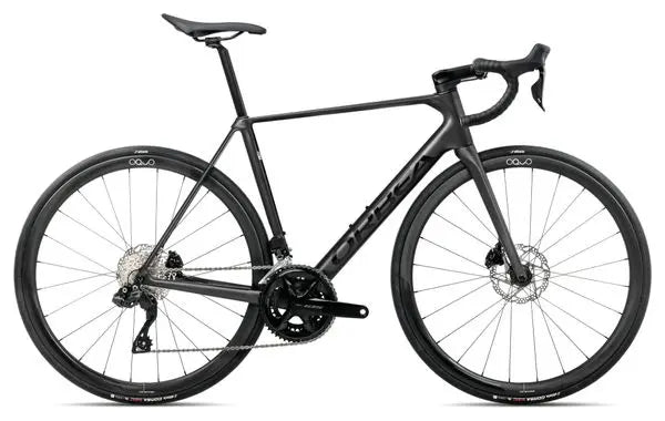 Vélo de Route Orbea Orca M35i Shimano 105 Di2 12V 700 mm Gris Noir Vulcano 2025 JARDINS LOISIRS