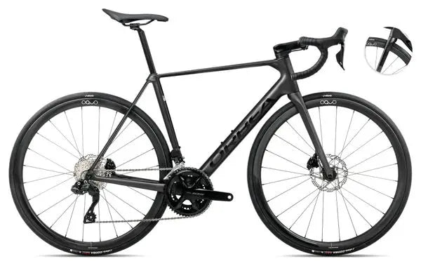 Vélo de Route Orbea Orca M35i Shimano 105 Di2 12V 700 mm Gris Noir Vulcano 2025 JARDINS LOISIRS