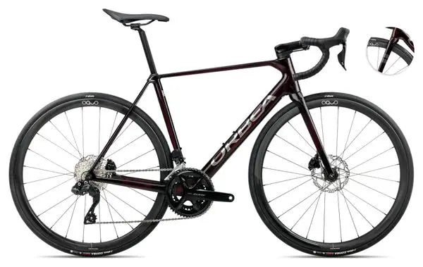 Vélo de Route Orbea Orca M35i Shimano 105 Di2 12V 700 mm Rouge Wine 2025 JARDINS LOISIRS