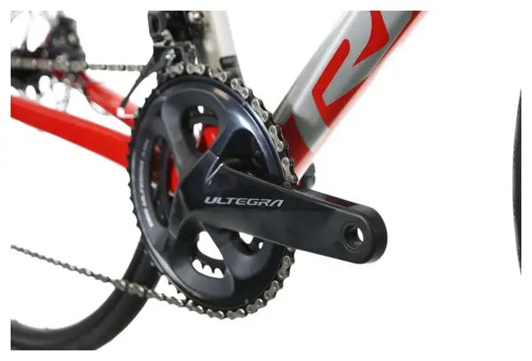 Vélo de Route Ridley Fenix SL Disc Shimano Ultegra 11V 700 mm Argent Rouge JARDINS LOISIRS