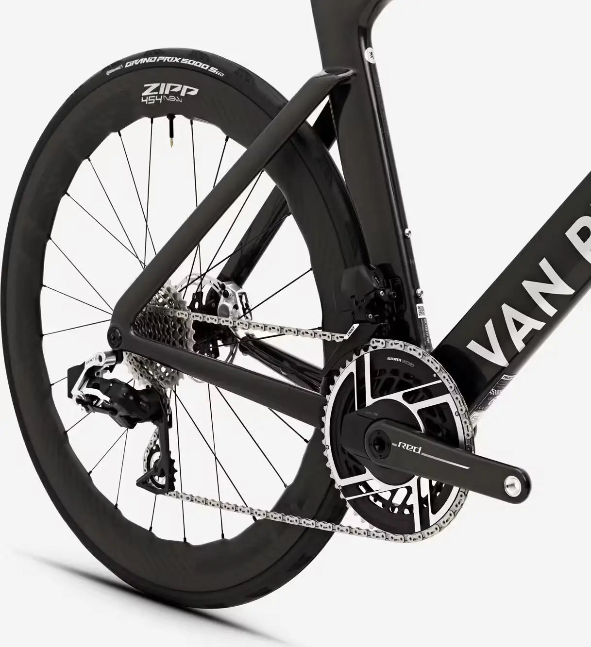 Vélo de Route Van Rysel RCR-F Pro Sram Red AXS 12V 700 mm Noir Carbon Raw Signature 2025 JARDINS LOISIRS