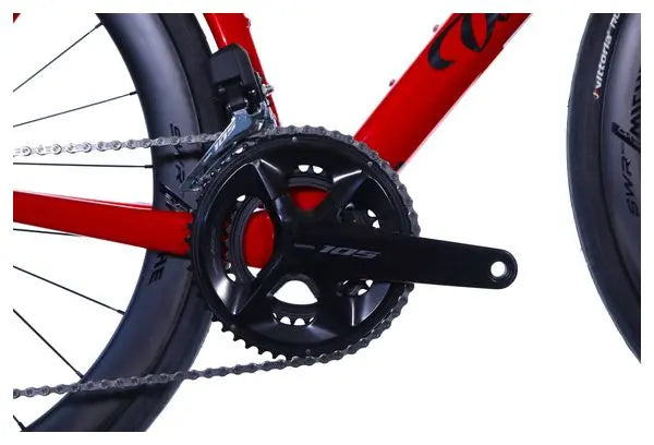 Vélo de Route Wilier Triestina Filante SL Miche SWR Evo 50 Shimano 105 Di2 12V 700 mm Rouge 2025 JARDINS LOISIRS