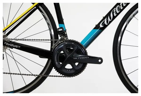 Vélo de Route Wilier Triestina Garda Rim Shimano Ultegra Di2 11V 700 mm Noir Bleu Astana JARDINS LOISIRS