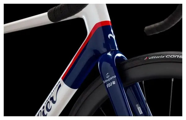 Vélo de Route Wilier Triestina Verticale SLR Shimano Dura-Ace Di2 12V 700 mm Blanc Bleu Groupama-FDJ 2024 JARDINS LOISIRS