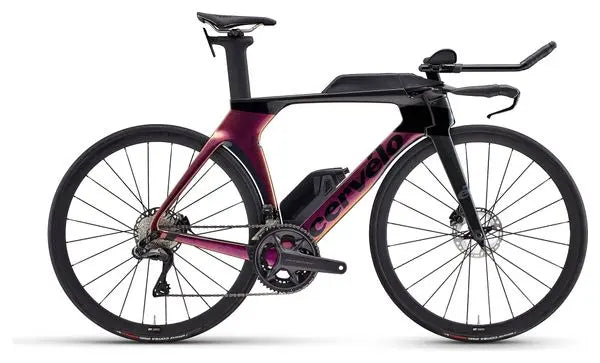 Vélo de Triathlon Cervélo P5 Shimano Ultegra Di2 12V 700 mm Violet JARDINS LOISIRS