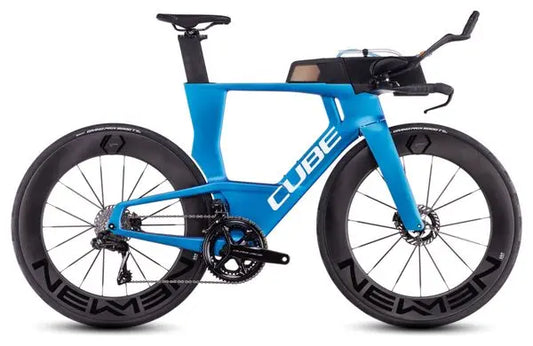 Vélo de Triathlon Cube Aerium C:68X SLT Shimano Dura-Ace Di2 12V 700 mm Bleu Nebula 2025 JARDINS LOISIRS