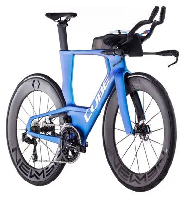 Vélo de Triathlon Cube Aerium C:68X SLT Shimano Dura-Ace Di2 12V 700 mm Bleu Nebula 2025 JARDINS LOISIRS