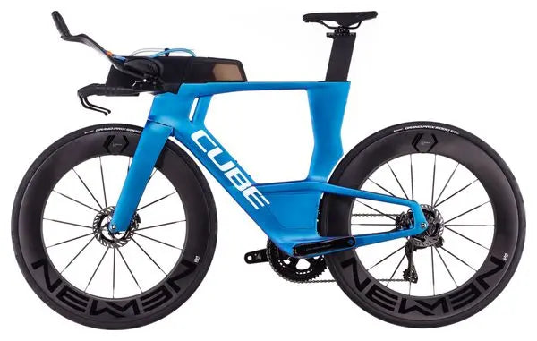 Vélo de Triathlon Cube Aerium C:68X SLT Shimano Dura-Ace Di2 12V 700 mm Bleu Nebula 2025 JARDINS LOISIRS