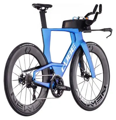 Vélo de Triathlon Cube Aerium C:68X SLT Shimano Dura-Ace Di2 12V 700 mm Bleu Nebula 2025 JARDINS LOISIRS