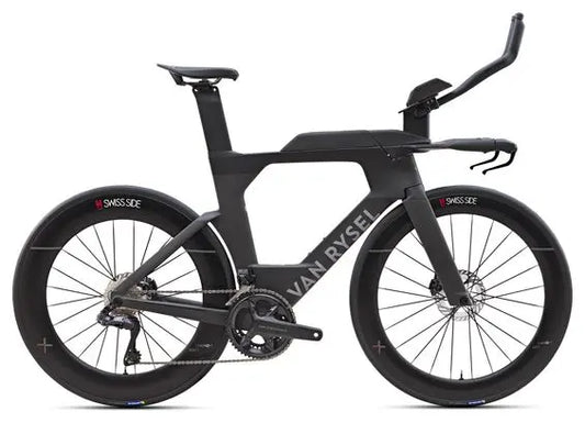 Vélo de Triathlon Van Rysel XCR Tri Shimano Ultegra Di2 12V 700 mm Noir Carbon Raw 2025 JARDINS LOISIRS