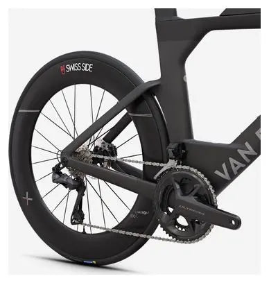 Vélo de Triathlon Van Rysel XCR Tri Shimano Ultegra Di2 12V 700 mm Noir Carbon Raw 2025 JARDINS LOISIRS
