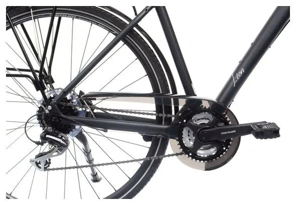 Vélo de Ville Bicyklet Léon Shimano Acera/Altus 8V 700 mm Noir Mat JARDINS LOISIRS