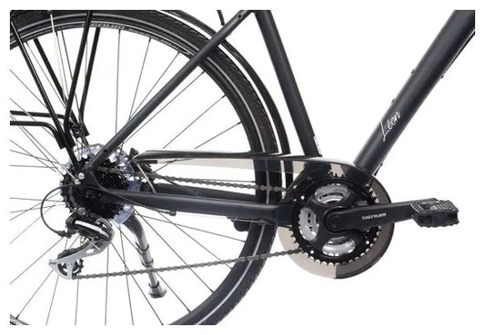 Vélo de Ville Bicyklet Léon Shimano Acera/Altus 8V 700 mm Noir Mat JARDINS LOISIRS