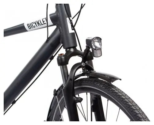 Vélo de Ville Bicyklet Léon Shimano Acera/Altus 8V 700 mm Noir Mat JARDINS LOISIRS