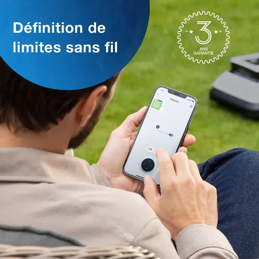 ECOVACS Goat G1-800G Tondeuse à Gazon Robotisée, Délimitation sans Fil, Évitement D'obstacles 3D AIVI, Planification Intelligente de la Trajectoire JARDINS LOISIRS