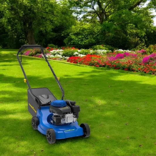Tondeuse à essence 800 ml tondeuse de jardin en acier JARDINS LOISIRS