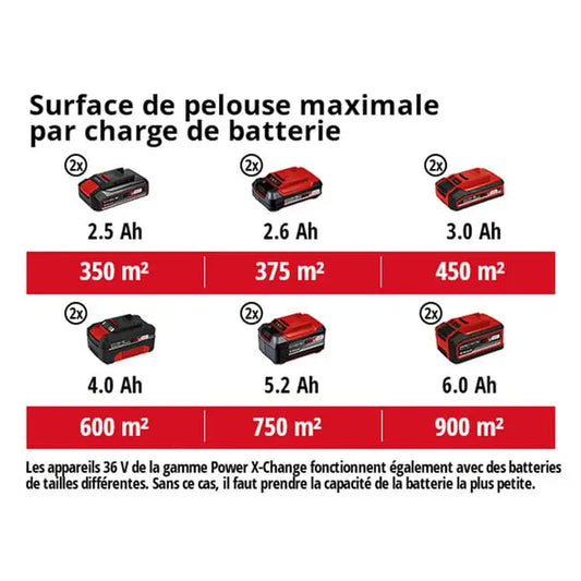 Tondeuse à gazon sans fil GE-CM 43 Li M Kit Power X-Change 36 JARDINS LOISIRS