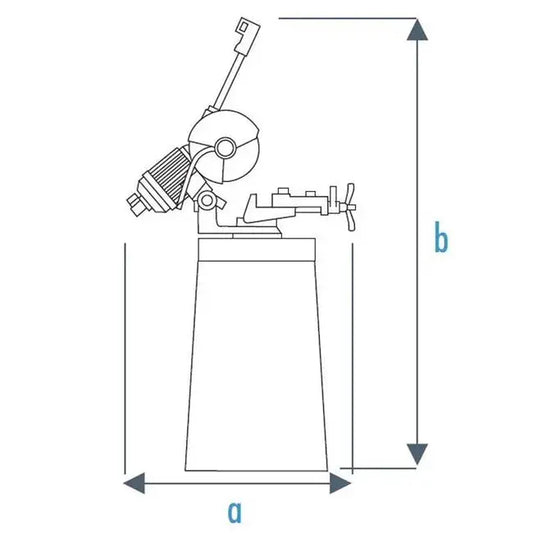 Tronçonneuse à fraise scie sur socle Sidamo TS 315 1900 W JARDINS LOISIRS