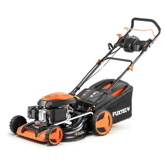 Tondeuse thermique autotractée démarrage électrique vitesse réglable 196cm3 51cm JARDINS LOISIRS