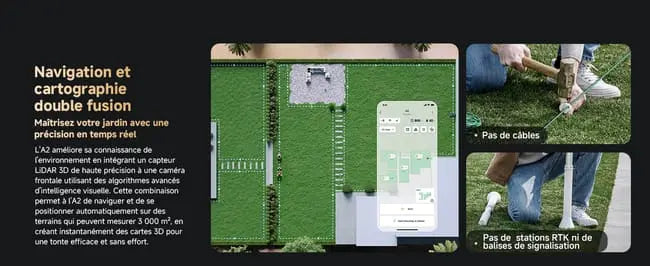 DREAME Robot tondeuse A2 JARDINS LOISIRS