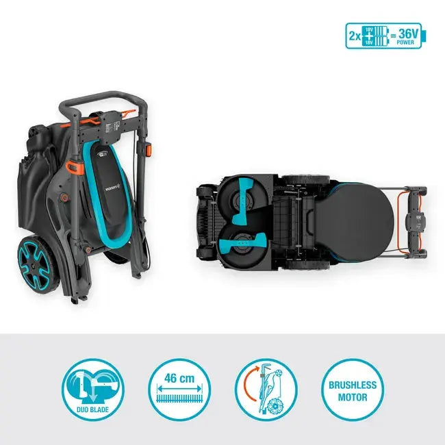 GARDENA Tondeuse PowerMax Duo 46/36V P4A - Sans chargeur ni batterie JARDINS LOISIRS
