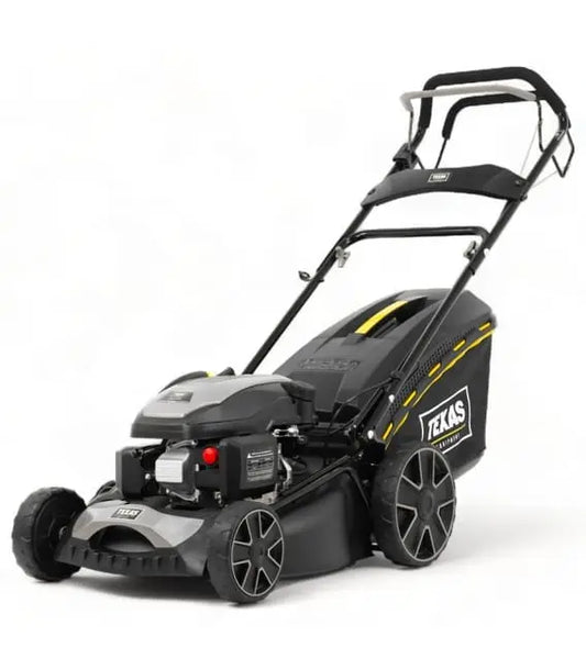 Tondeuse thermique à traction 145cc, coupe mulching 46cm, 6 hauteurs de coupe JARDINS LOISIRS