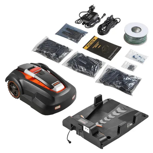 Robot tondeuse FUXTEC FX-RB224 jusqu'à 1000m² - capteur de pluie et de choc JARDINS LOISIRS