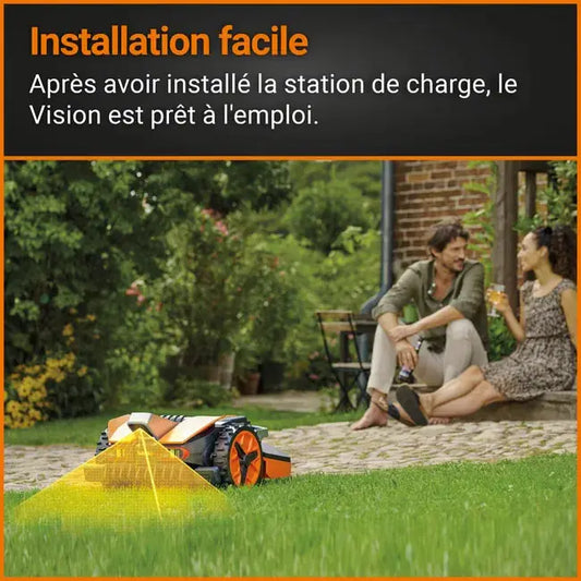 Robot tondeuse connecté WORX LANDROID VISION - Jusqu'à 1300m²- WR213E (Sans fil) JARDINS LOISIRS