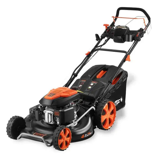 Tondeuse thermique autotractée démarrage électrique vitesse réglable 196cm3 53cm JARDINS LOISIRS